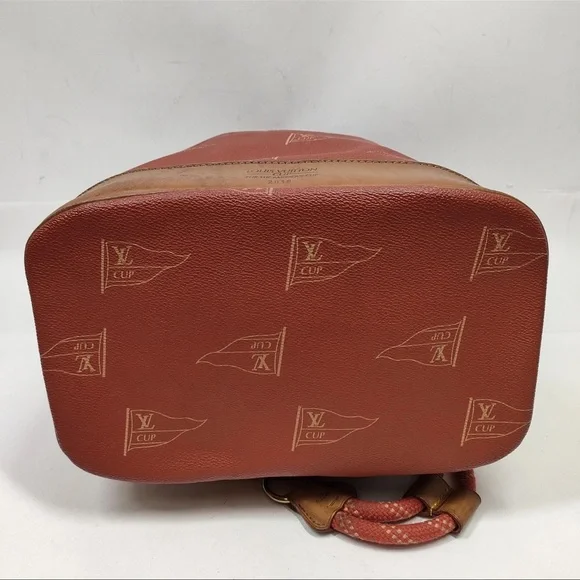 Louis Vuitton LV Cup 1995 America’s Cup Red Canvas Bucket Bag Vintage Rare - Picture 5 of 10